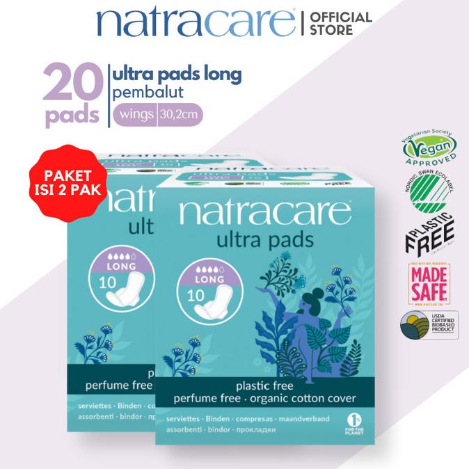 Jual Natracare Ultra Pads Wings Long 10s 2 Pack Shopee Indonesia 8310