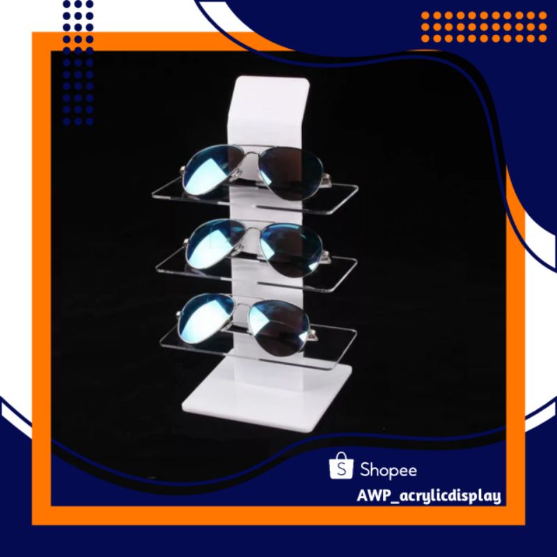 Jual Acrylic Display Kaca Mata 3susun | Shopee Indonesia