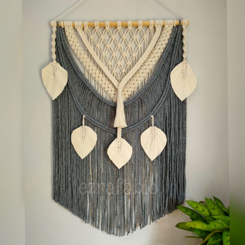 Jual macrame wall hanging dekorasi dinding 60x85cm | Shopee Indonesia