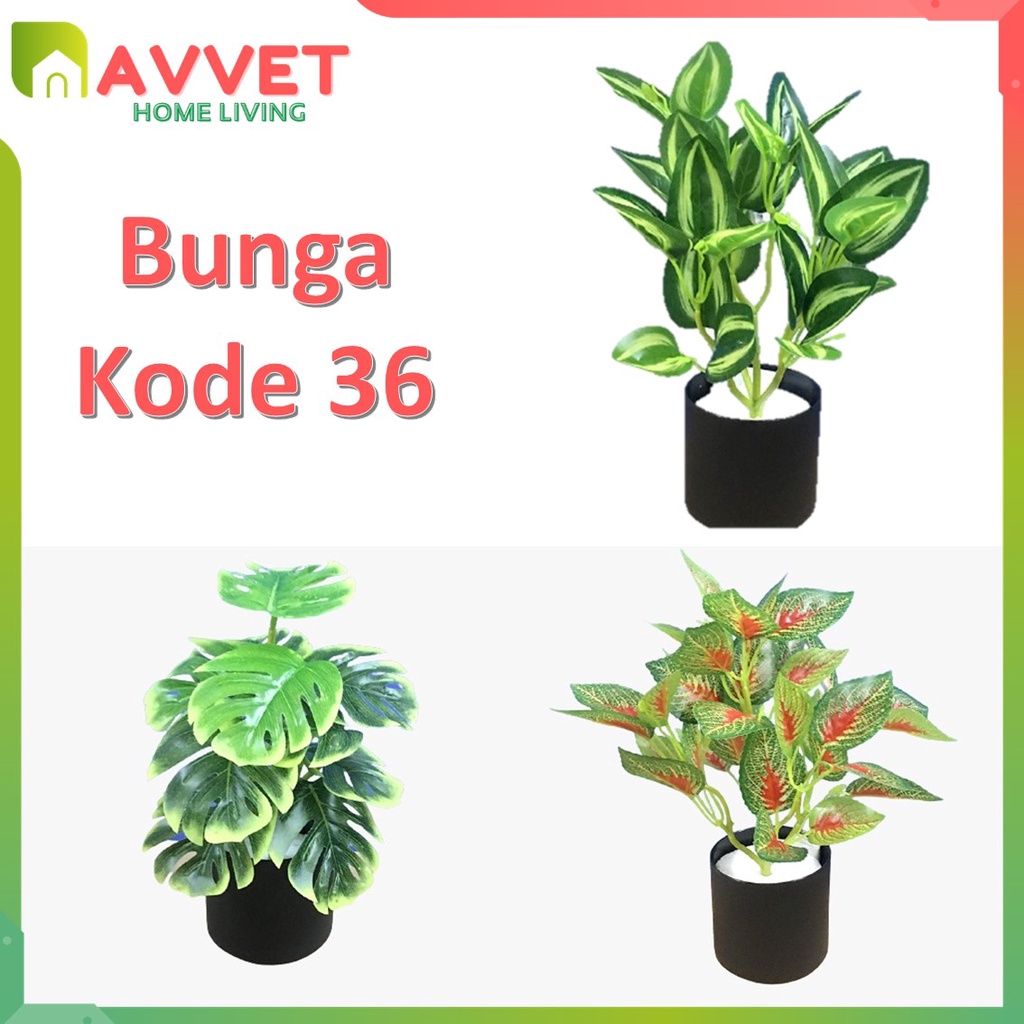 Jual Avvet Ornamen Tanaman Daun Bunga Tanaman Bunga Plastik Pot Bunga Hias Artifisial