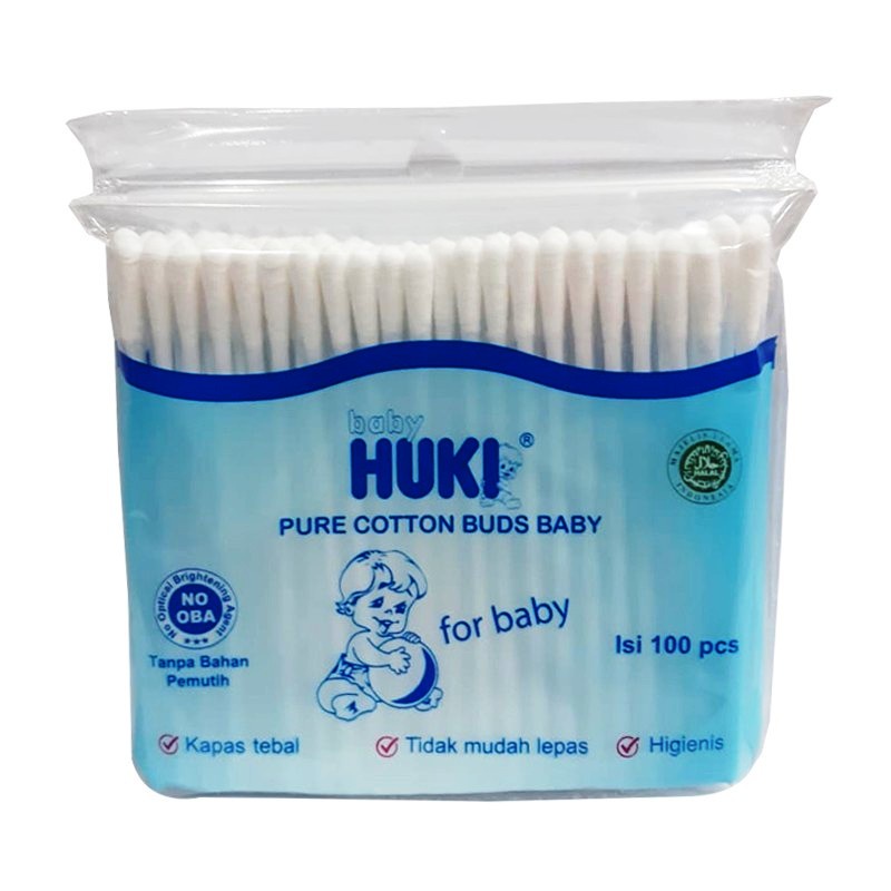Jual Huki Cotton Bud Extra Fine 100 pcs/baby cotton bud | Shopee Indonesia