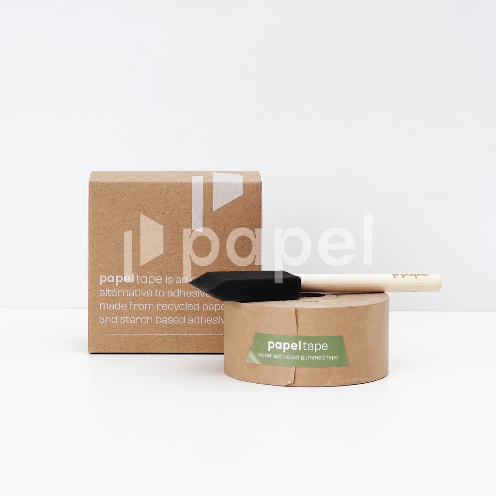 Jual Gummed Tape | Papel Tape Box | Bundle Papeltape + Applicator Brush ...