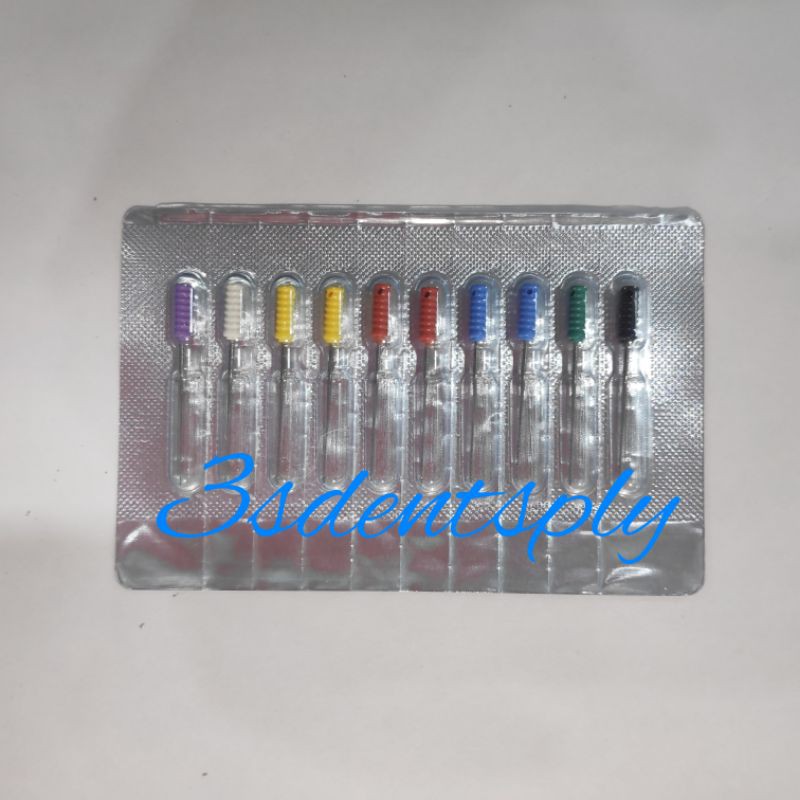 Jual Dental Barbed broach dentsply spiro colorinox / endo jarum ...