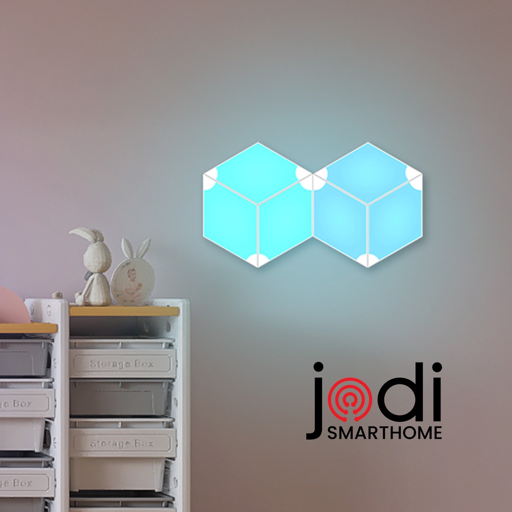Jual JODI Smart Parallelogram Light panel RGB Kit Auto Google Assistant ...