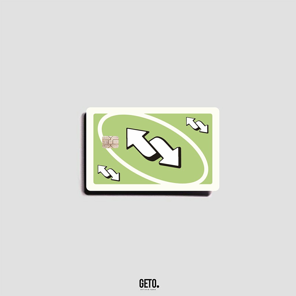 Jual Stiker Sticker Skin Kartu Atm Uno Reverse Series | Getocard ...