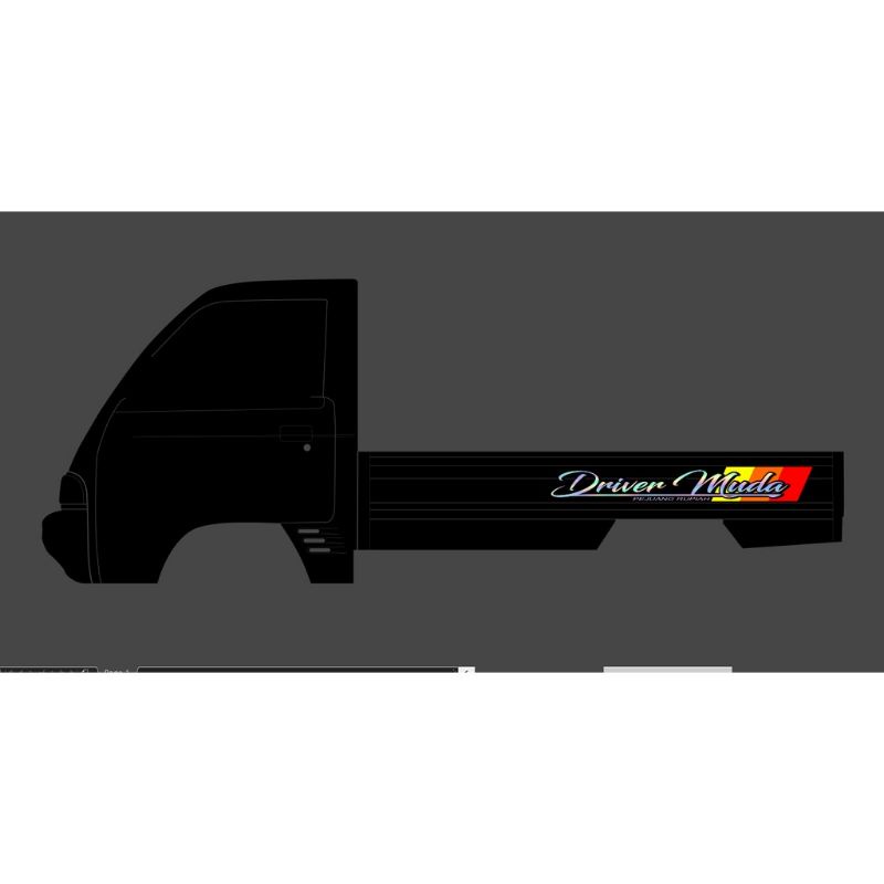 Jual 0056 Cutting sticker samping bak pick up carry 01 Futura carry new