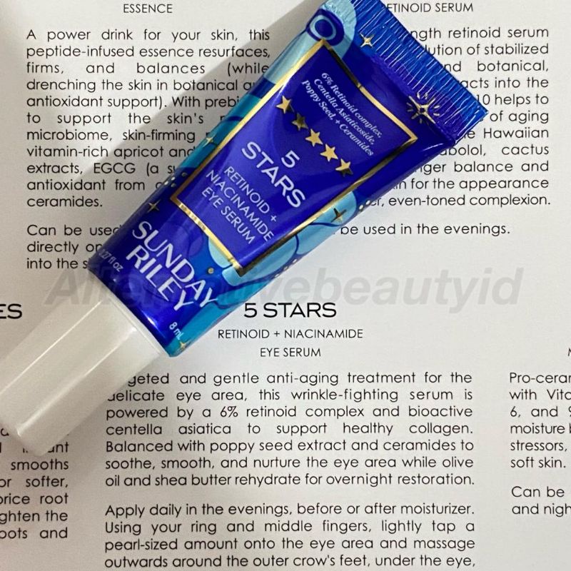 Jual Sunday Riley 5 Stars Retinol + Niacinamide Eye Serum | Shopee ...
