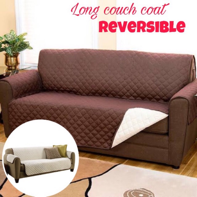 Jual Long Couch Coat Reversible Washable Cover Sofa | Shopee Indonesia