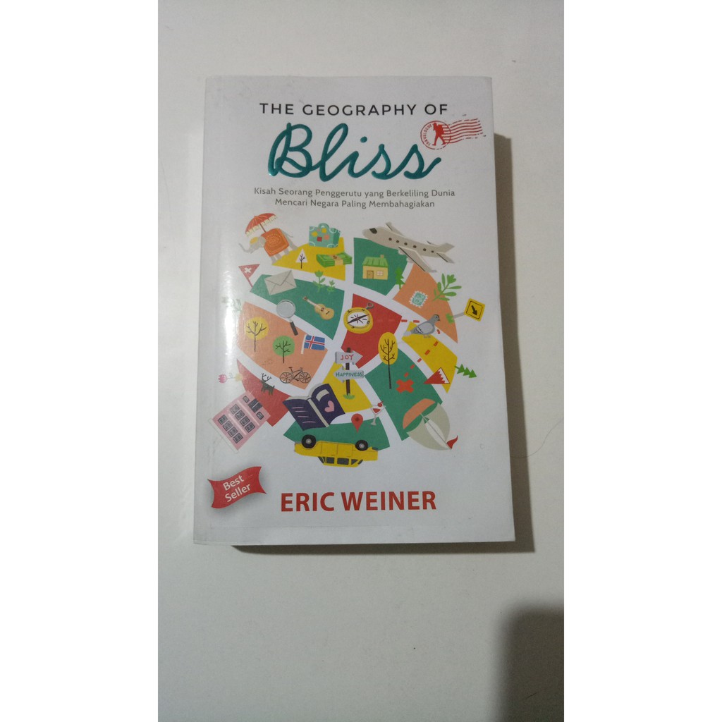 Jual Buku Novel Perjalanan Best Seller The Geography of Bliss Eric