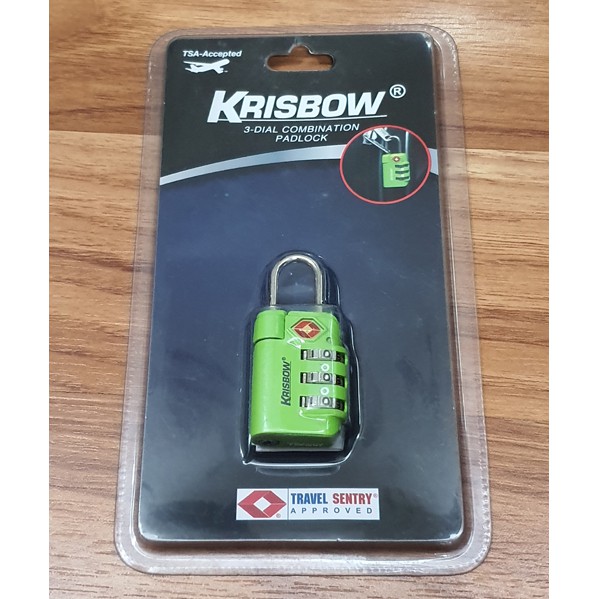 Jual Gembok Koper Krisbow Padlock Dial Green Shopee Indonesia