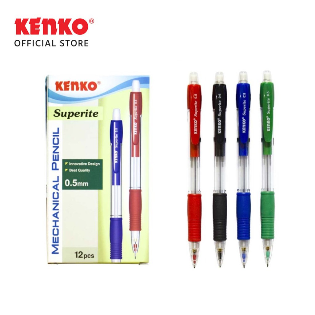 KENKO MECHANICAL PENCIL/Pensil Mekanik MP-SUPERITE (0.5Mm)Random Color (2)