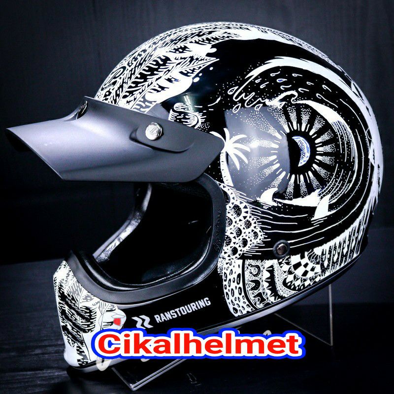 Jual JPX HELM JP SIGNATURE DAY OR NIGHT RANS | SUPER BLACK | RETRO ...
