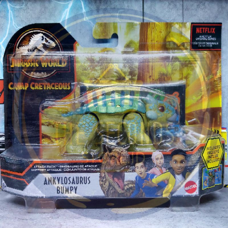 Jual Jurassic World Attack Pack Ankylosaurus Bumpy - Original Mattel ...