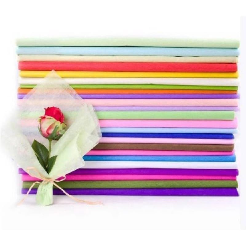 Jual Kertas Buket Flower Wrapping Cotton Paper Tissue Kertas Tisu Bunga Color Tissue Paper