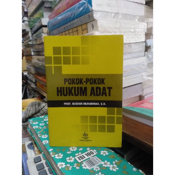 Jual BUKU POKOK-POKOK HUKUM ADAT - BUSHAR MUHAMMAD | Shopee Indonesia