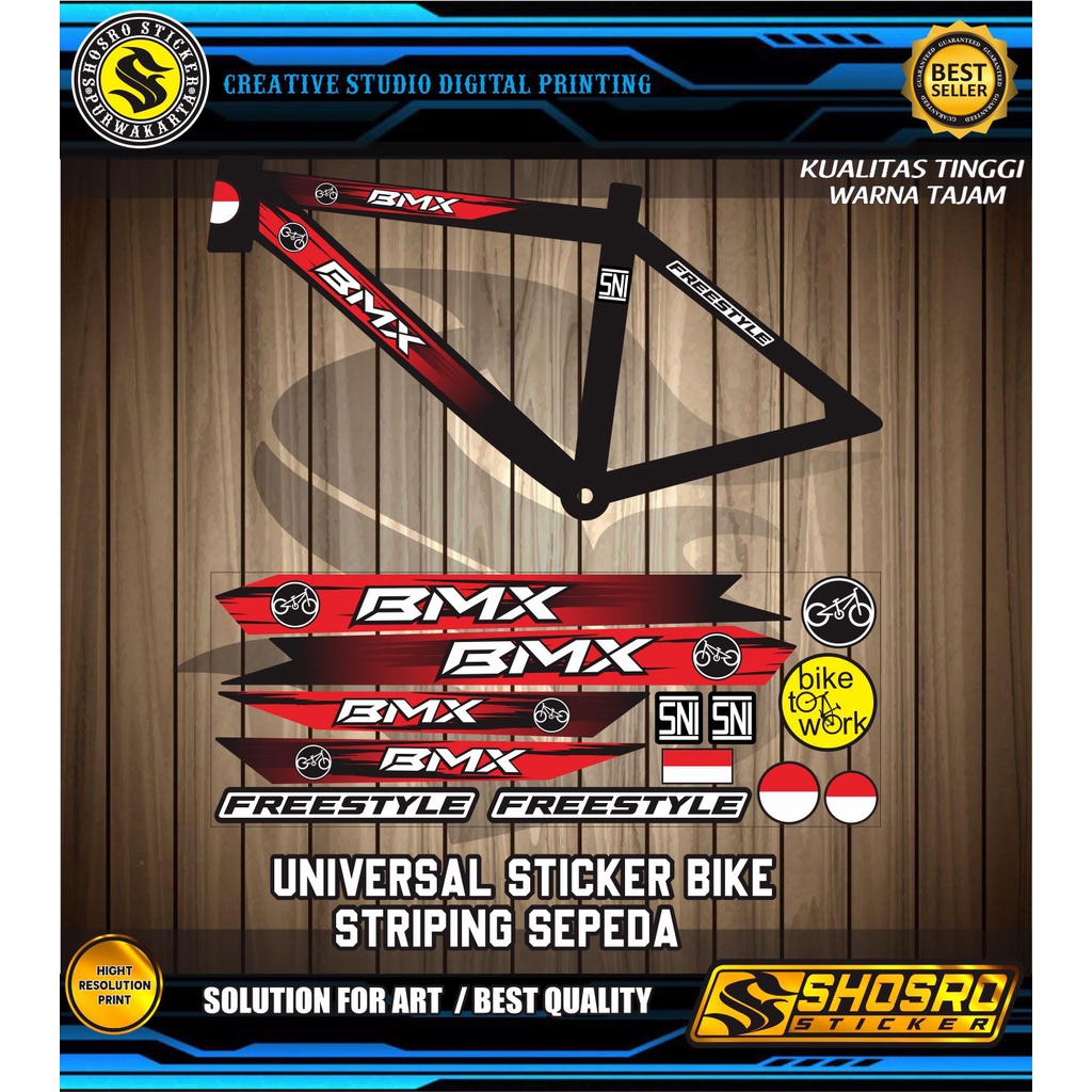 Jual STIKER STRIPING SEPEDA VARIASI UNIVERSAL MOTIF SIMPLE / POLET ...