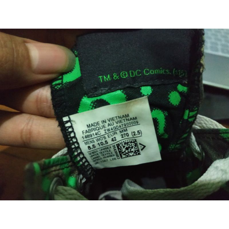 Jual Converse x DC Comics [Riddler Edition] | Shopee Indonesia