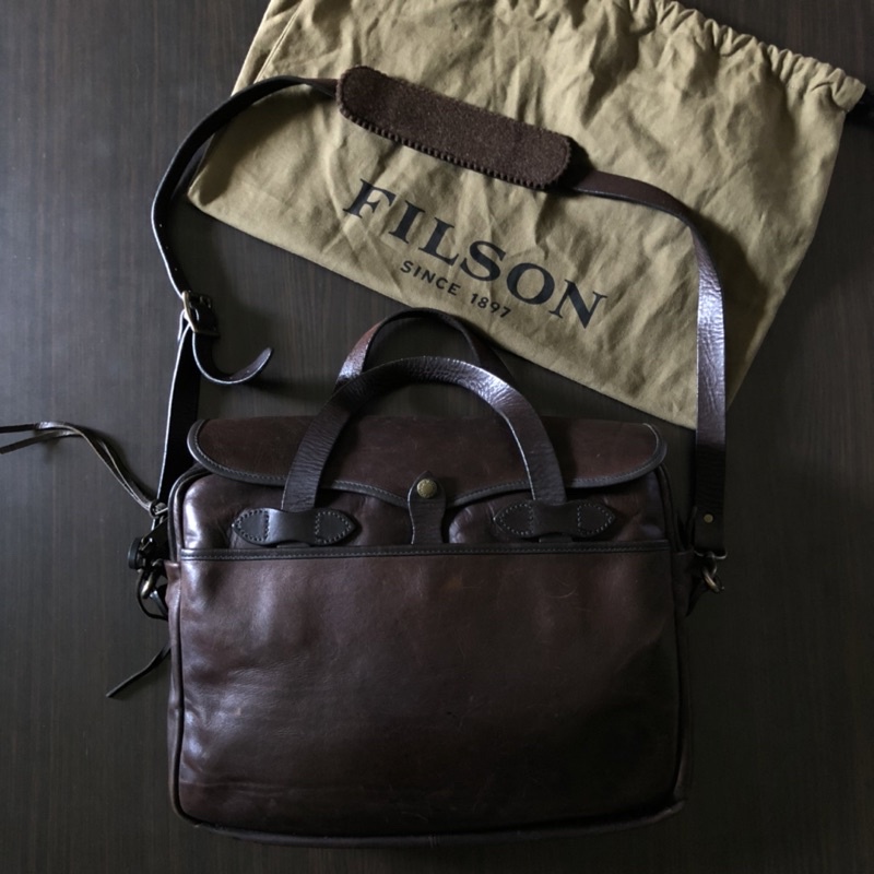 Jual Filson weatherproof leather original briefcase Shopee Indonesia