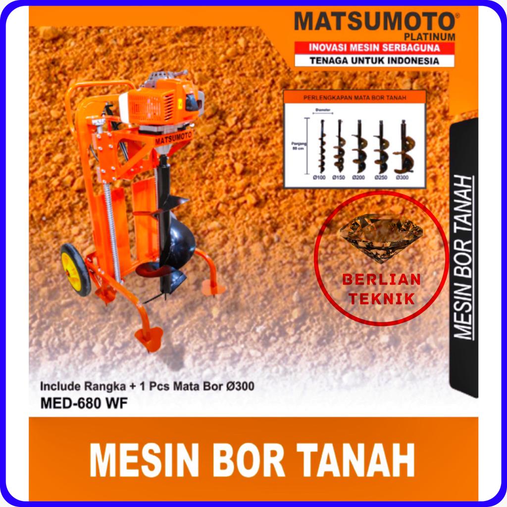 Jual Mesin Bor Tanah Earth Auger Matsumoto MED 680 + Frame + Drill ...