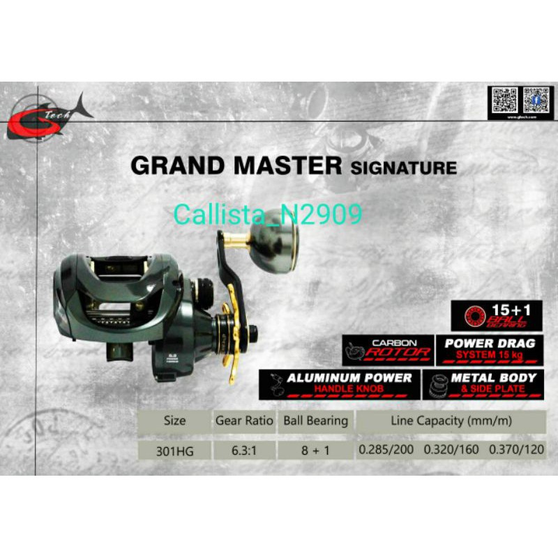 G-tech 2021 grandmaster 301hg reel - Sports & Outdoors for sale in  Putrajaya, Putrajaya