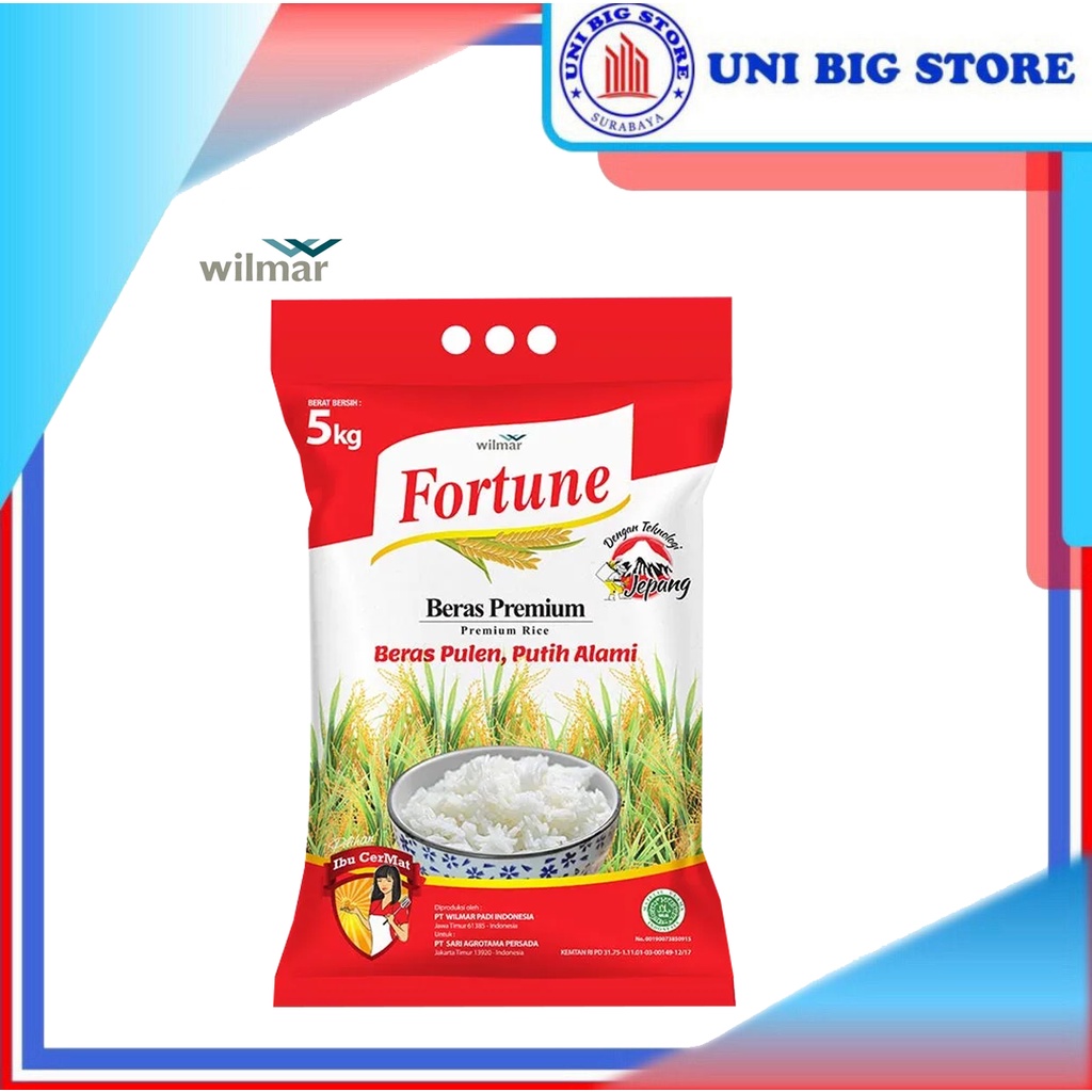 Jual Beras Fortune Premium 5 kg White Rice | Shopee Indonesia