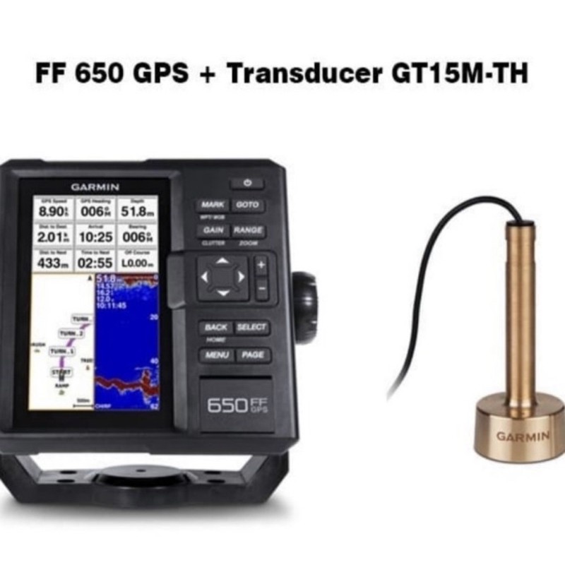 Jual Garmin Fishfinder 650 + Tranducer GT15 Shopee Indonesia