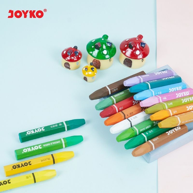 Jual Crayon Titi Merk Joyko Isi 12 Warna Krayon Alat Tulis Shopee