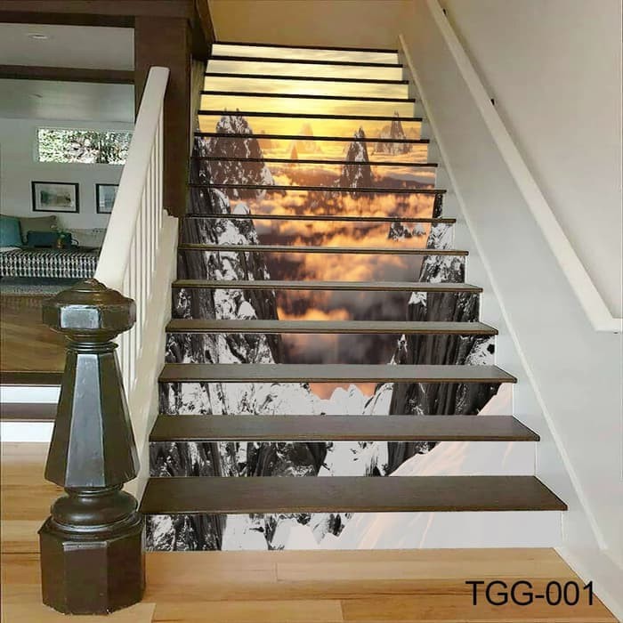 Jual WALLPAPER STICKER CUSTOM 3D WALLPAPER TANGGA PEMADANGAN ALAM