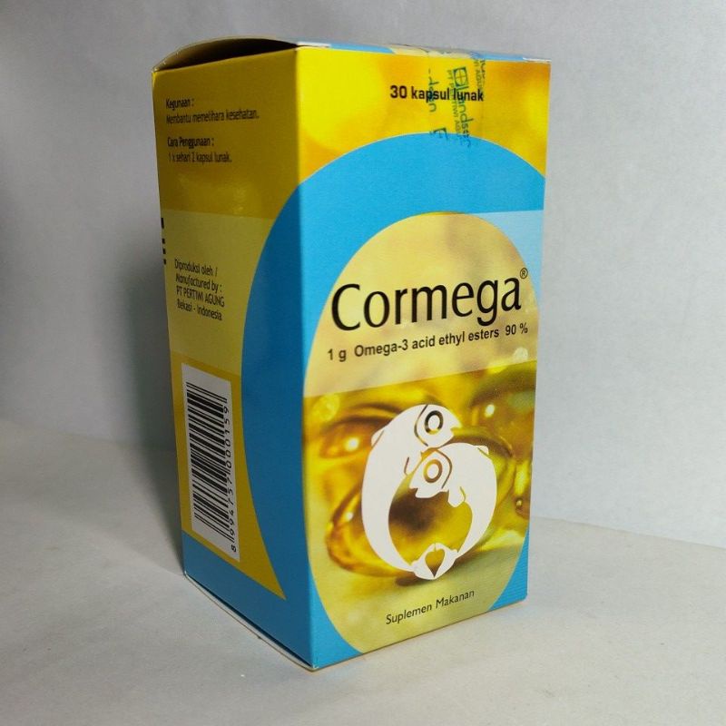 Jual Cormega - kemasan botol isi 30 kapsul lunak - Omega-3 ,EPA, DHA