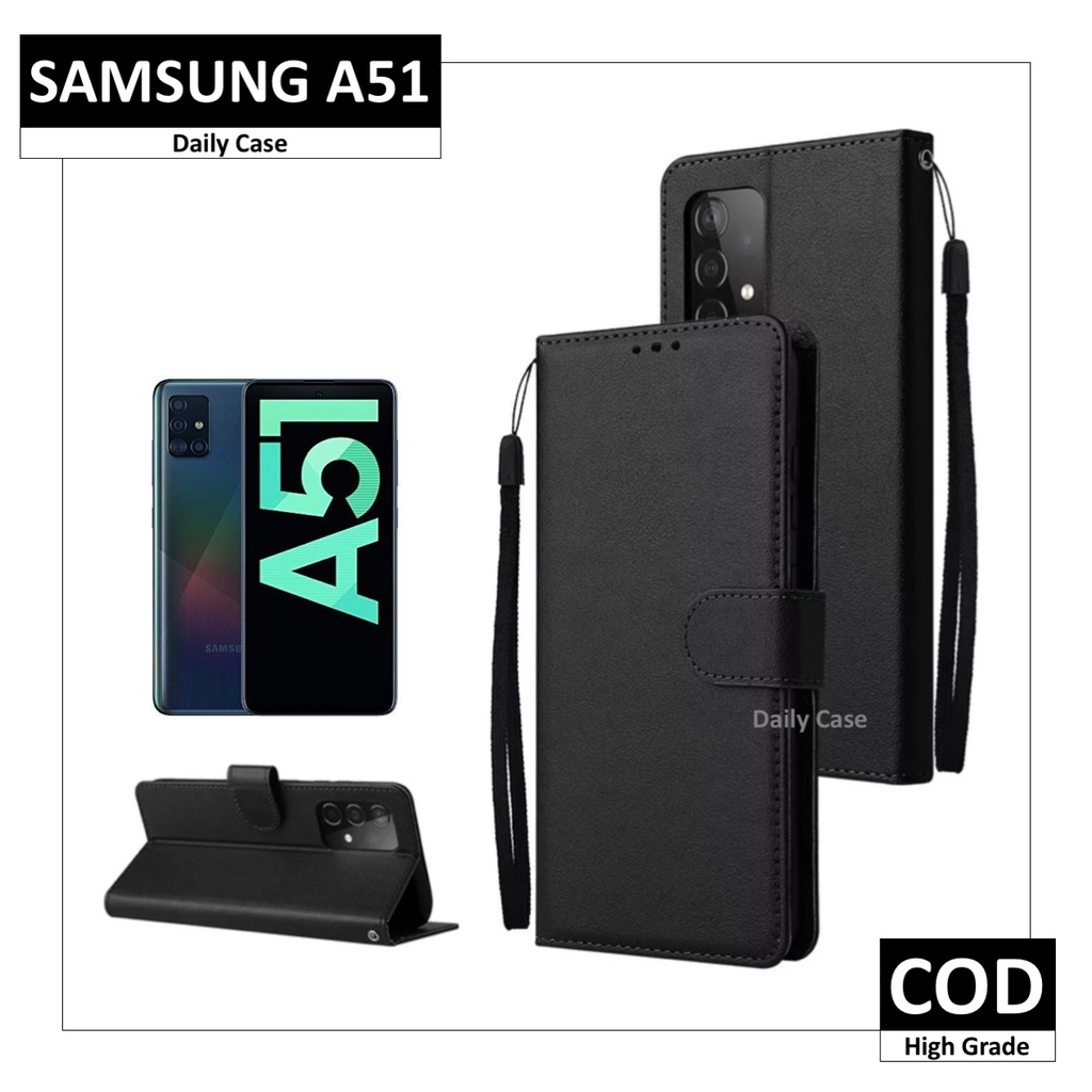 Jual Case SAMSUNG A51 Flip Casing Dompet Kulit Kesing HP Leather Cover Shopee Indonesia