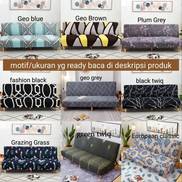 Jual PROMO COVER/SARUNG SOFA BED IMPORT KAIN PENUTUP/PEMBUNGKUS SOFA ...