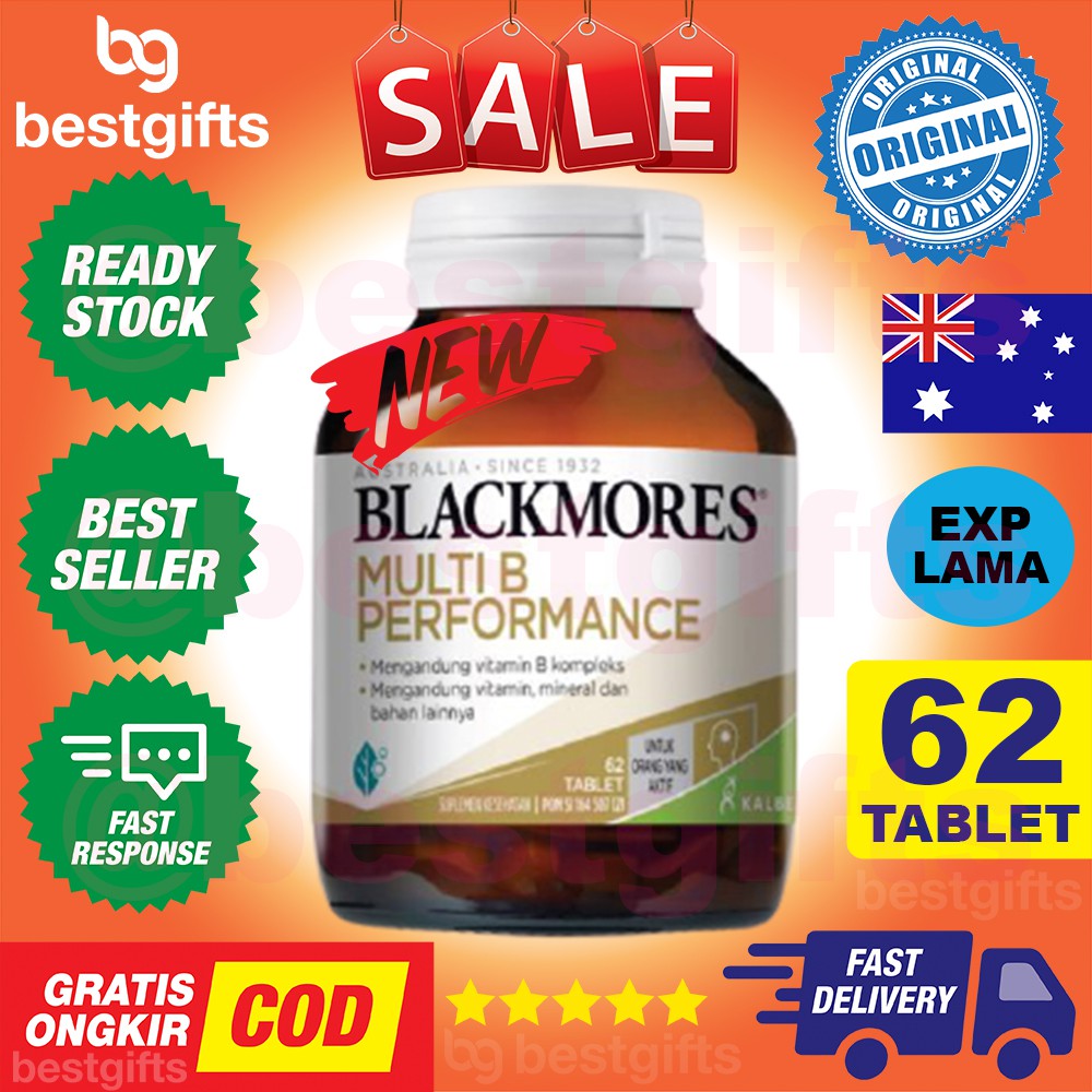 Jual BLACKMORES MULTI B PERFORMANCE VITAMIN KONDISI MENGURANGI STRES ...