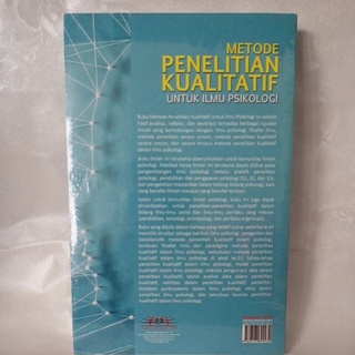 Jual Buku Metode Penelitian Kualitatif Untuk Ilmu Psikologi Fattah ...