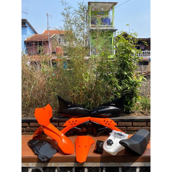 Jual Body Set GORDON PNP Kawasaki KlX 150 Full Set Warna Hitam | Shopee ...