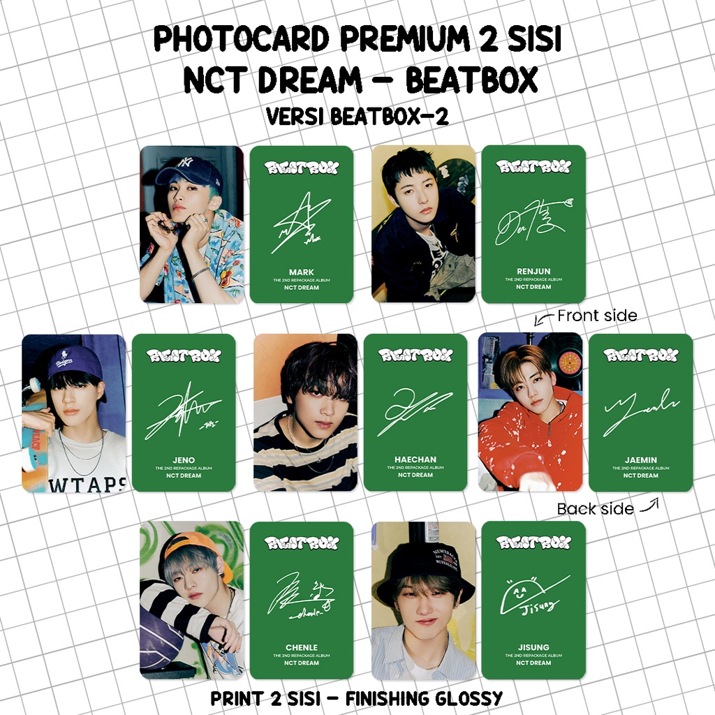 Jual GRT.19Jn23r ‣ (ISI 7 PCS) Photocard NCT DREAM BEATBOX - Photo