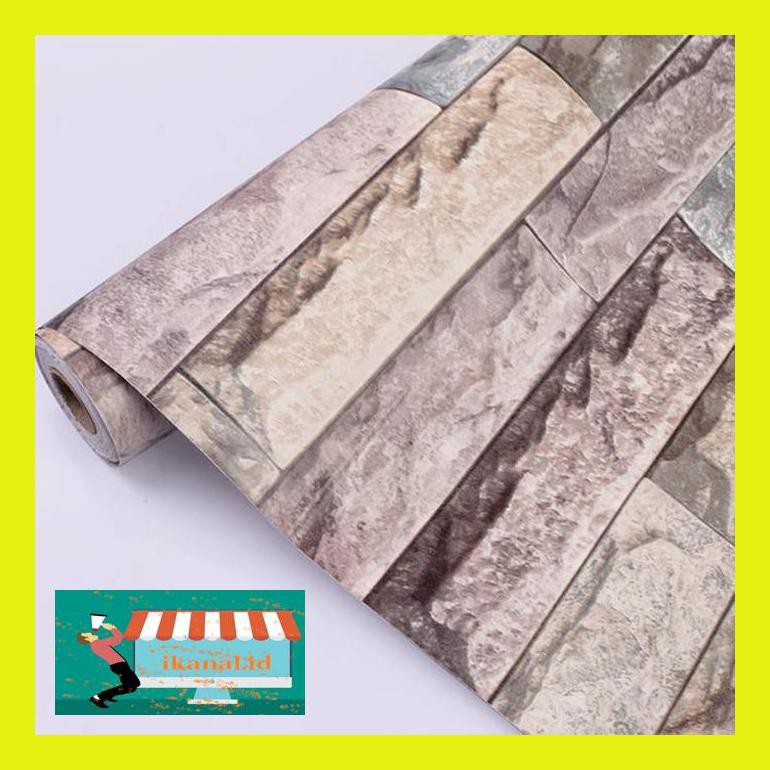 Jual Ip3Ygs Wallpaper Sticker Dinding Motif Batu Alam 3D 75Jhydnd ...