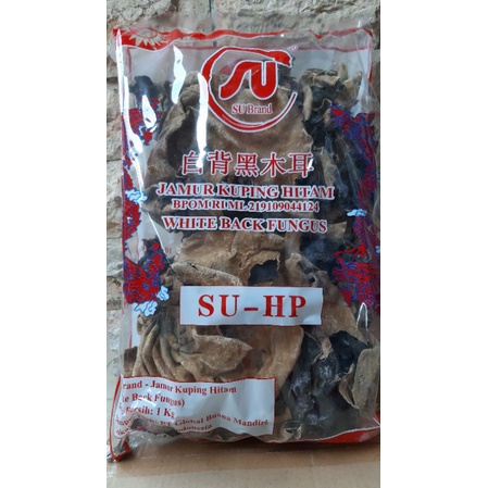 SU -  HP     Jamur kuping Hitam Putih/ white black fungus / Jamur obat