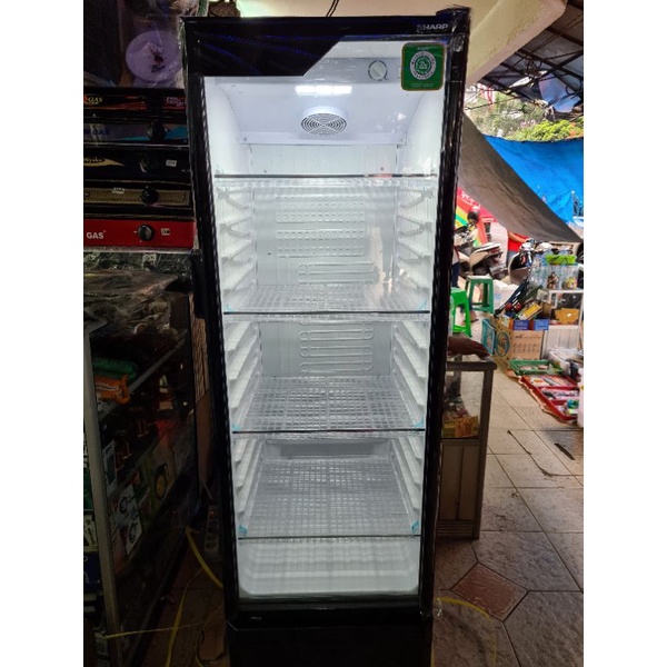 Jual KULKAS SHOWCASE PENDINGIN SHARP 4 RAK SCH 250 FS | Shopee Indonesia
