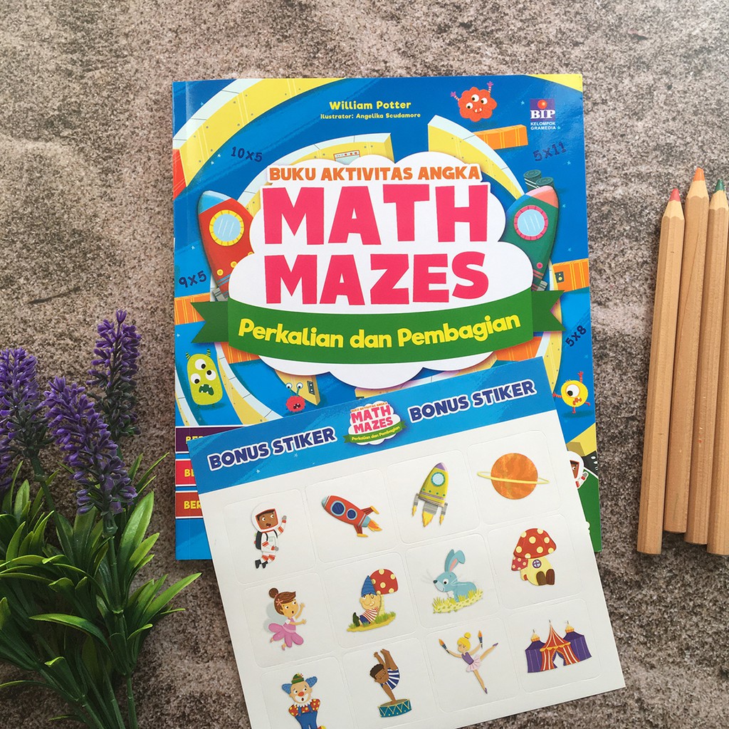 Jual Buku Aktivitas Angka Math Maze Perkalian dan Pembagian - Buku Anak ...