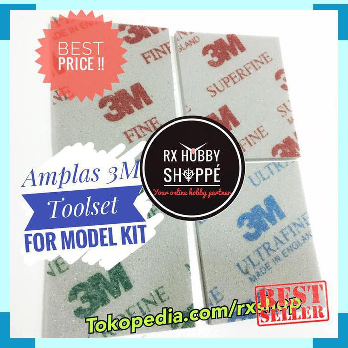 Jual Toolkit 3m amplas gundam gunpla sanding sponge toolset tools tool