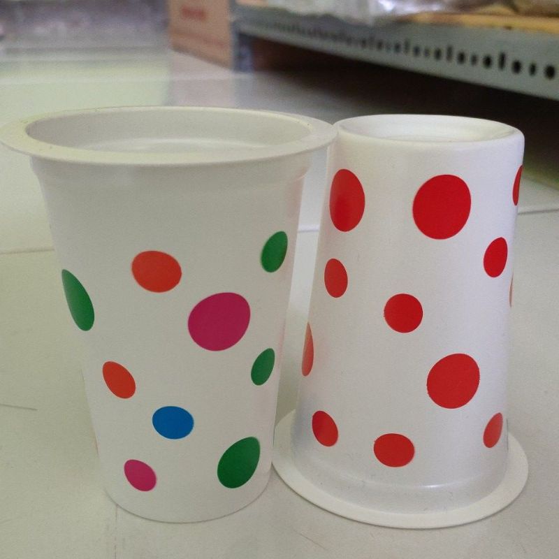 Jual Gelas Plastik Cup Bola Bolagelas Plastik Cup Motif Bulat Gelas Plastik Cup Polkadot 1266