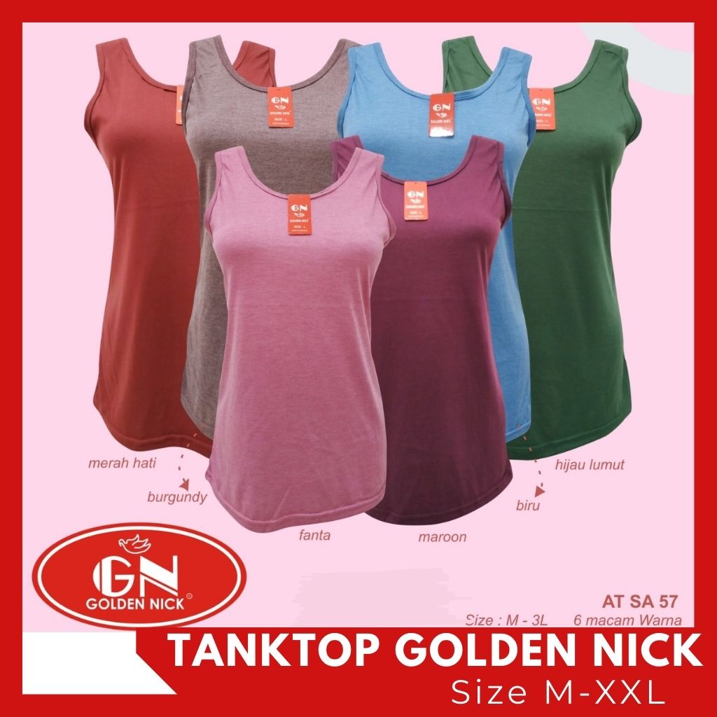 Jual Rc Golden Nick Tanktop Tengtop Wanita Singlet Wanita Premium Ber