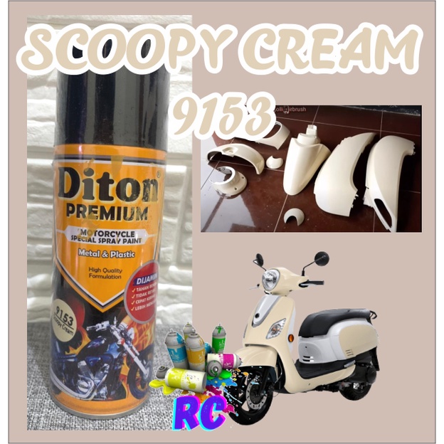 Jual 9153 Cat Semprot Diton Premium 400cc Scoopy Cream | Shopee Indonesia