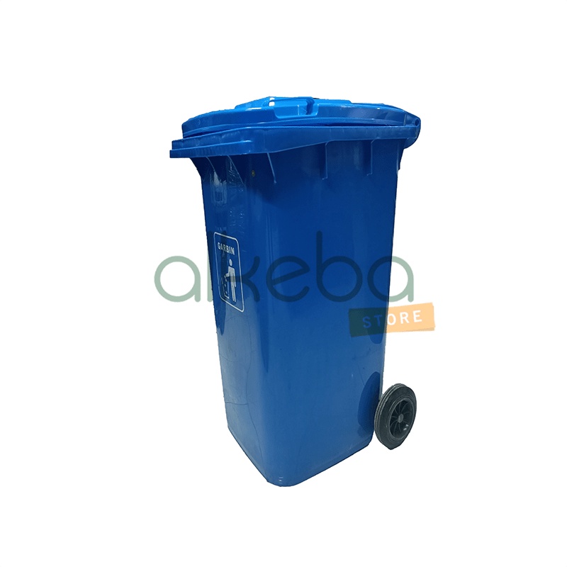 Jual Dust Bin / Tempat Sampah Garbin 120 Liter Biru | Shopee Indonesia