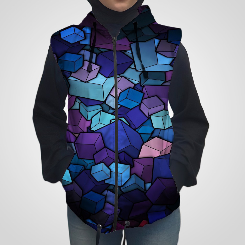 Jual Rompi Printing Parasut Wanita Pria Vest Hoodie Olahraga Running ...