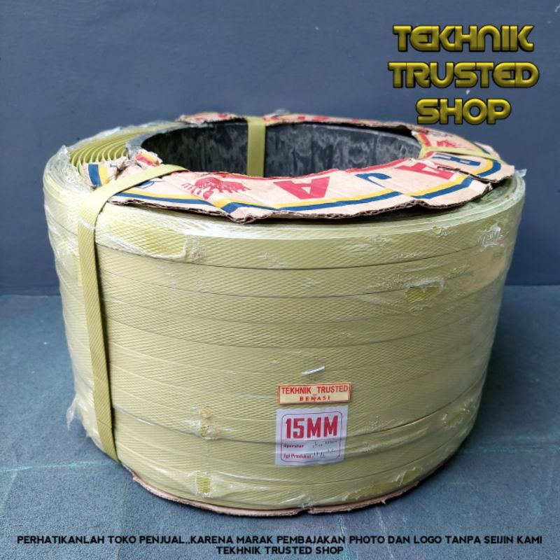 Jual Strapping packing 15 mm x 8 kg 1 Roll Tali ikat peking klem kemas ...