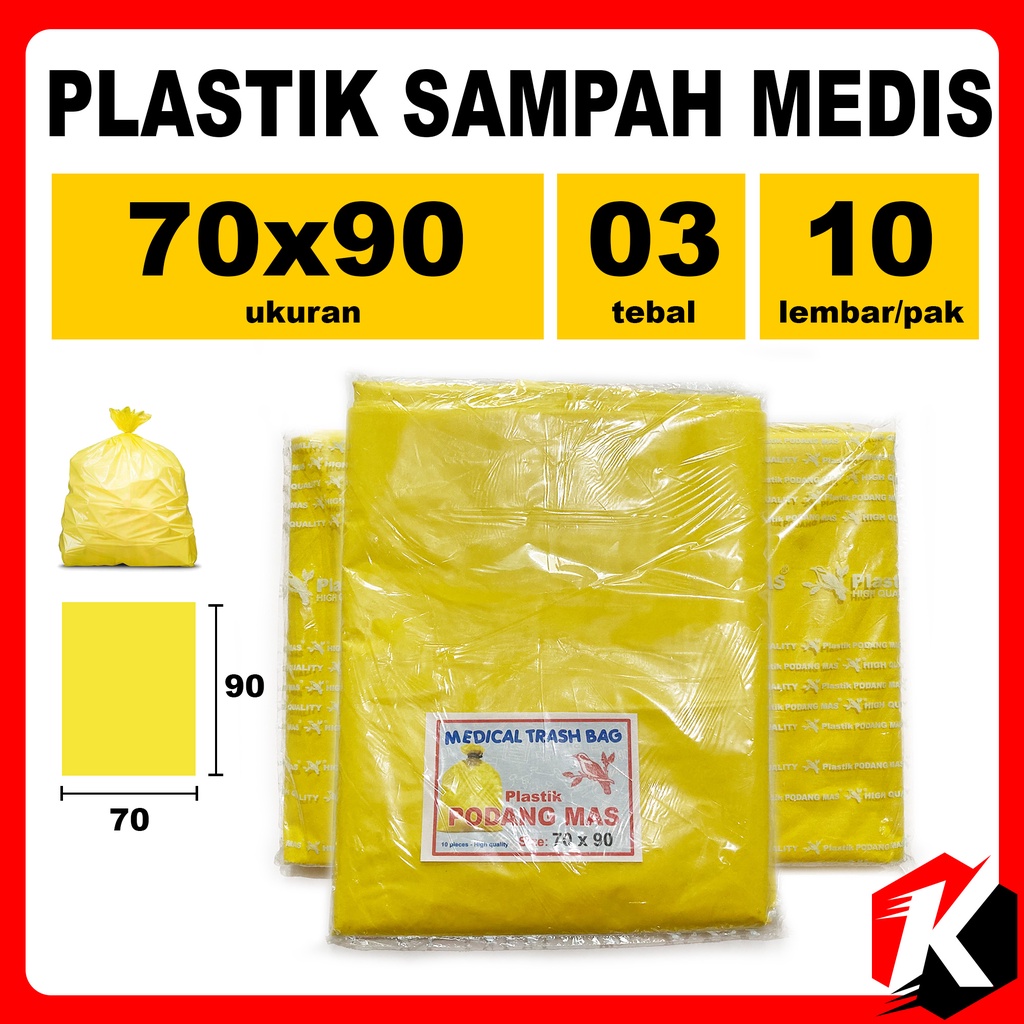 Jual Plastik Sampah Medis Kuning 70 X 90 Isi 10 Lembar Shopee Indonesia 2886