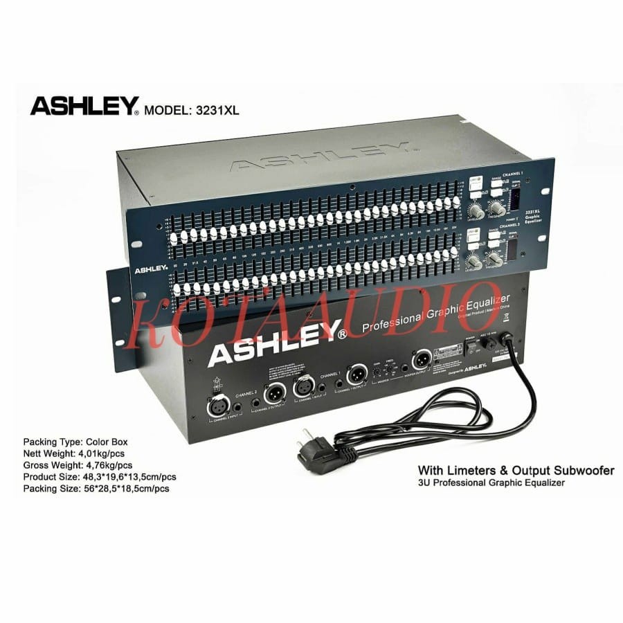 Jual Equalizer Ashley 3231 XL Original 2 X 31 Ashley 3231XL Shopee