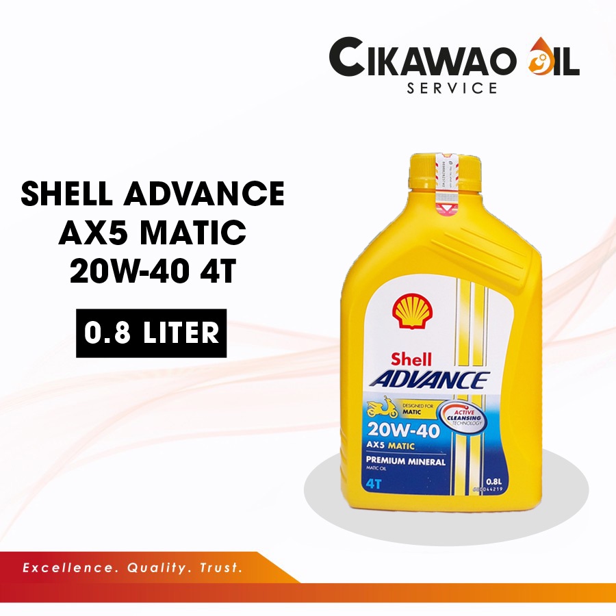Jual Oli Motor Shell Advance AX5 Matic 20W-40 0,8L | Shopee Indonesia