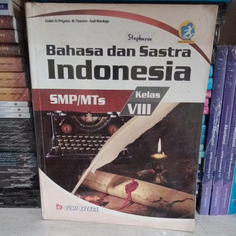 Jual BAHASA DAN SASTRA INDONESIA KELAS 8 PENERBIT BUMI AKSARA | Shopee ...